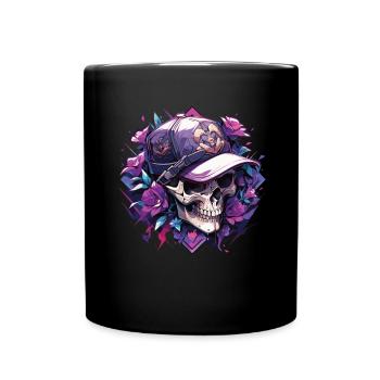 Skull Skull Skulls Skull Skeleton - Full Colour Mug - black - Front