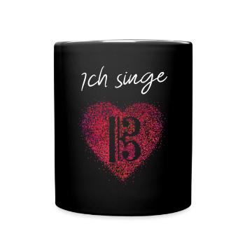 Altschlüssel Chor Musik Alt Sängerin Musikerin - Tasse einfarbig - Schwarz - Vorne