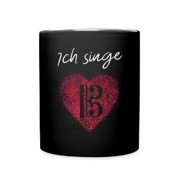 Violinschlüssel Chor Musik Tenor Sänger Musiker - Tasse einfarbig - Schwarz - Vorne