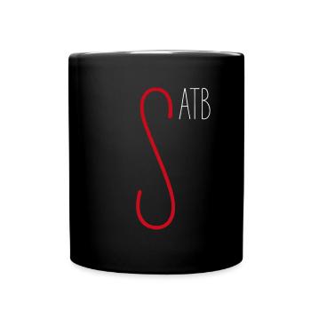 SATB Sopran Sängerin Musikerin Chor Musikschule - Tasse einfarbig - Schwarz - Vorne