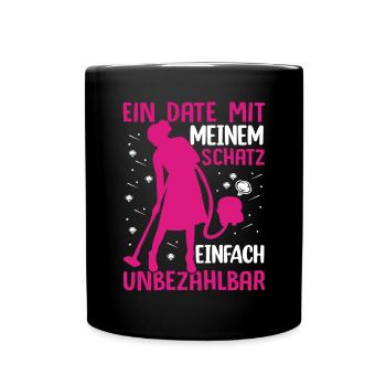Geschenkidee für Hausfrauen - Tasse einfarbig - Schwarz - Vorne