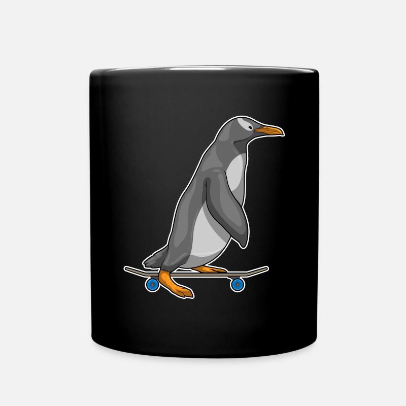 Penguin Skater Skateboard - Mug uni - noir