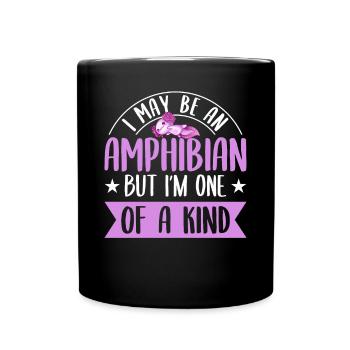 Axolotl Amphibiens Salamandres mignonnes axolotl - Mug uni - noir - Devant