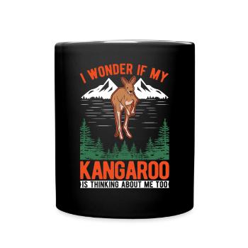 Kangourou australien Kangourou d’Australie - Mug uni - noir - Devant
