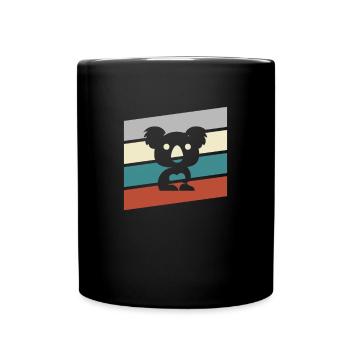 Koala Retro - Full Colour Mug - black - Front