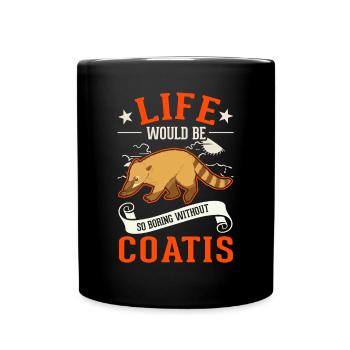 Coati Gift Proboscis Bear Coati - Full Colour Mug - black - Front