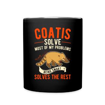 Coati Gift Coati Proboscis - Full Colour Mug - black - Front