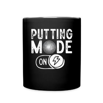 Lancer du poids Athlétisme - Mug uni - noir - Devant