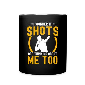 Lancer du poids Athlétisme - Mug uni - noir - Devant