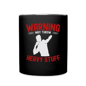 Lancer du poids Athlétisme - Mug uni - noir - Devant