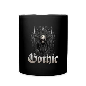 Gothik Okkult Satan Gotik Schwarze Szene Wicca - Tasse einfarbig - Schwarz - Vorne