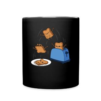 Toast - Tasse einfarbig - Schwarz - Vorne