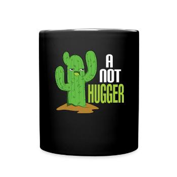 Cactus No Hug Distanciation sociale - Mug uni - noir - Devant