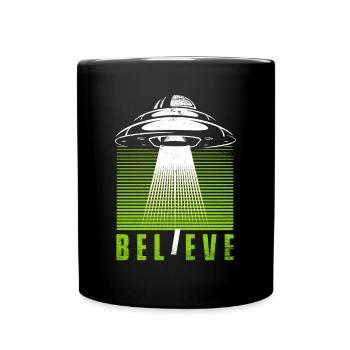 Croire conspiration Außerirdischer extraterrestre OVNI - Mug uni - noir - Devant