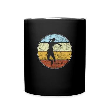 Tennis Rétro - Mug uni - noir - Devant