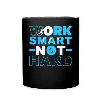 Travaillez intelligemment, pas dur - Mug uni - noir - Devant
