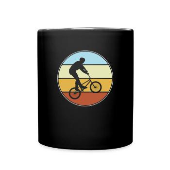 bmx retro - Tasse einfarbig - Schwarz - Vorne