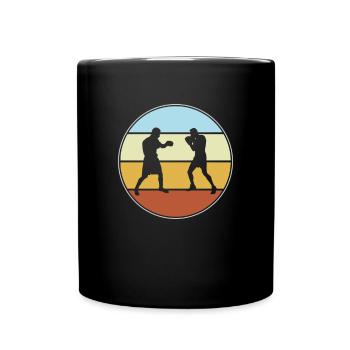 Boxen Retro - Tasse einfarbig - Schwarz - Vorne