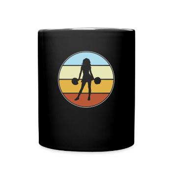 cheerleading rétro - Mug uni - noir - Devant