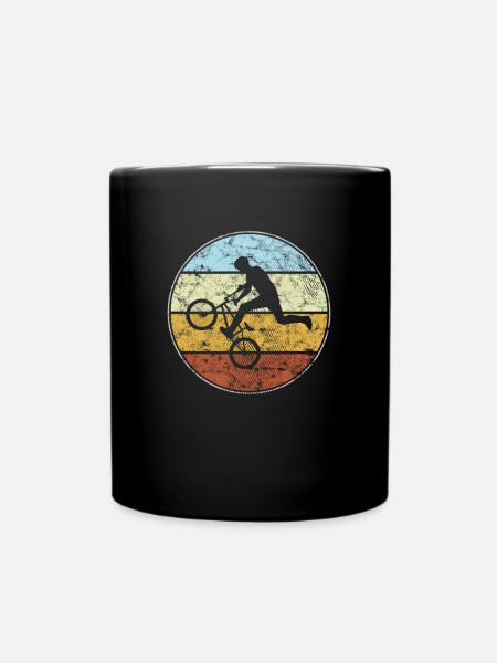 bmx retro - Tasse einfarbig - Schwarz
