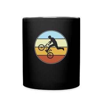 bmx retro - Tasse einfarbig - Schwarz - Vorne