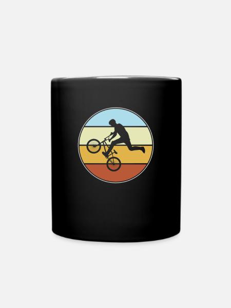 bmx retro - Tasse einfarbig - Schwarz