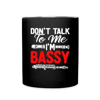 Fagott Fagottist - Tasse einfarbig - Schwarz - Vorne