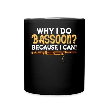 Bassoonist - Full Colour Mug - black - Front