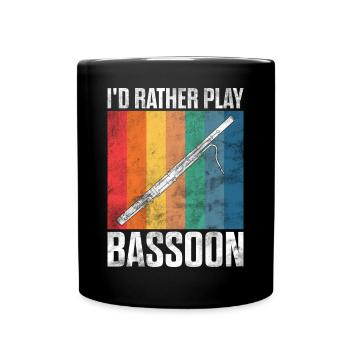 Bassoonist - Full Colour Mug - black - Front