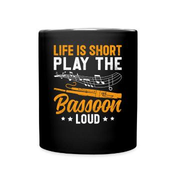 Bassoonist - Full Colour Mug - black - Front