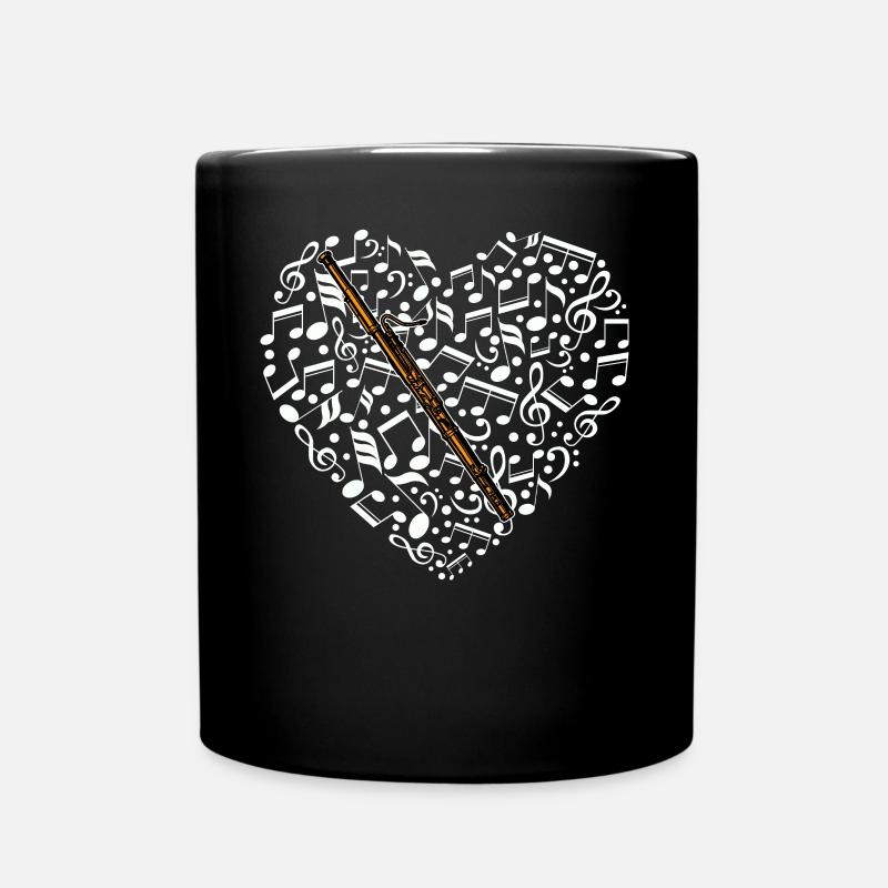 Fagott Fagottist - Tasse einfarbig - Schwarz