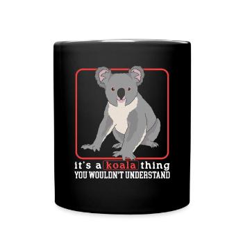 Koala Koala Bears Koalas Koala Bear Gift - Full Colour Mug - black - Front