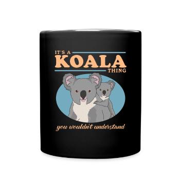Koala Koala Ours | Koala Koala Bear Cadeau - Mug uni - noir - Devant