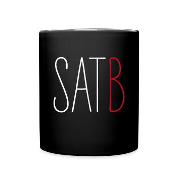 SATB Chanteur Basse Musicien Chœur Musikverein Singen - Mug uni - noir - Devant