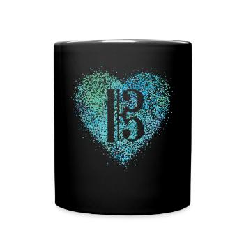 Viola clef clef Viola Music teacher - Full Colour Mug - black - Front