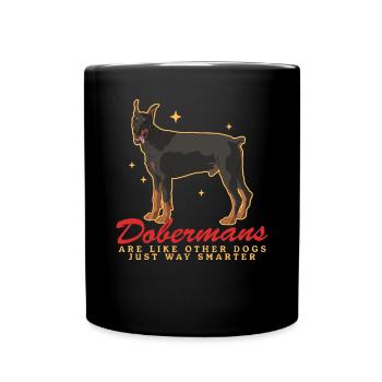 Doberman Dogs Dog Owner Gift - Full Colour Mug - black - Front