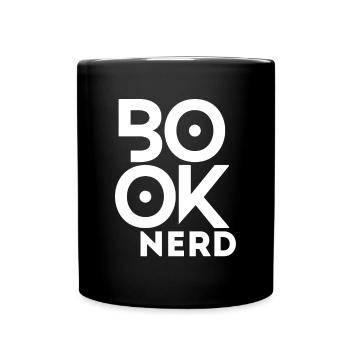 Funny Reading Book Nerd - Full Colour Mug - black - Front