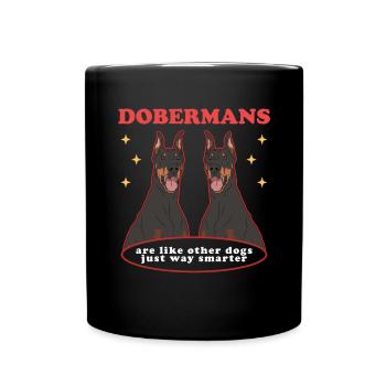 Chiens Doberman | Cadeau du propriétaire de chien - Mug uni - noir - Devant