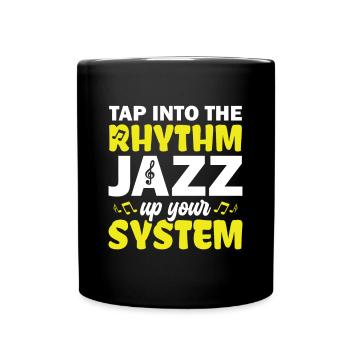 Maak gebruik van de Rhythm Jazz Up Ur - Jazz Musicians - Mok uni - zwart - Voor