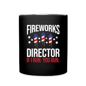 Fourth of July 4th July Fireworks Boom Fireworks D - Full Colour Mug - black - Front