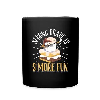 Dabbing Marshmallow Camper Second Grade Is Smore F - Tasse einfarbig - Schwarz - Vorne