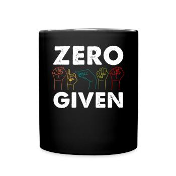 Deaf Pride ASL Gebärdensprache - Tasse einfarbig - Schwarz - Vorne