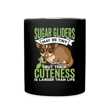 Sugar Gliders Niedlichkeit Sugar Glider Besitzer - Tasse einfarbig - Schwarz - Vorne