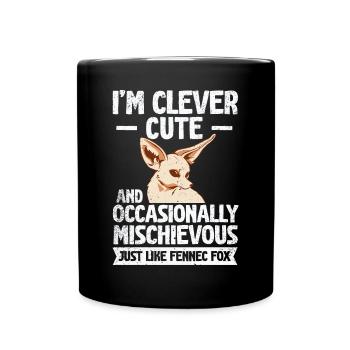 Fennec Fox Clever Mignon Fennec Foxes Propriétaire - Mug uni - noir - Devant