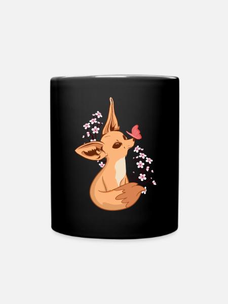 Fennek Renard Cerise japonais Renards Fennek - Mug uni - noir