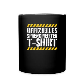 Offizieller Sprengmeister - Tasse einfarbig - Schwarz - Vorne