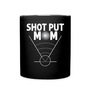 Lancer du poids Athlétisme - Mug uni - noir - Devant
