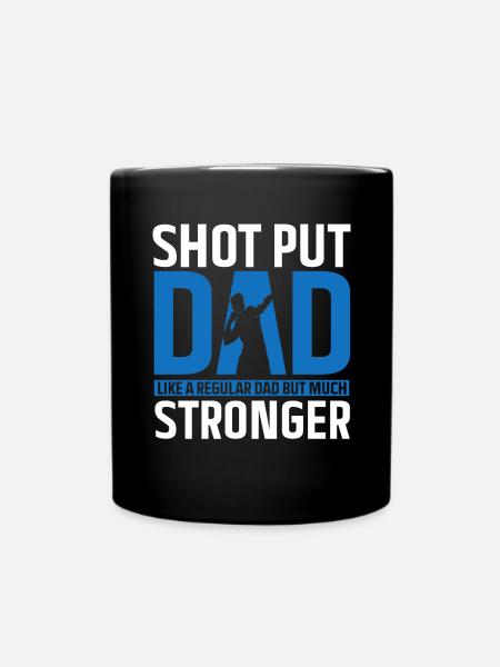 Shot Put Throwing Athletics - Full Colour Mug - black