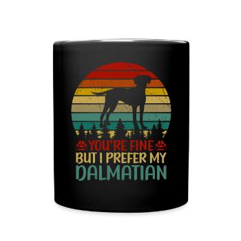 Gifts for Dalmatian Lovers - Tasse einfarbig - Schwarz - Vorne