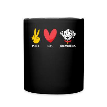 Gifts for Dalmatian Lovers - Full Colour Mug - black - Front